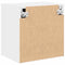 vidaXL - Garagewandkast - bewerkt - hout - wit