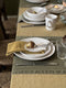 Laura Ashley Tafelkleed - Tafellaken - Kitchen Linen Collectables - Oil Geel - Streep - 140x240cm