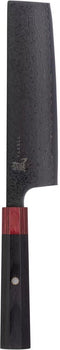 Yaxell Rei - Nakiri mes 16,5 cm - 69 Lagen Damaststaal VG10 - DLC-coating - Pakkahout
