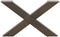 vidaXL - Salontafelpoten - 2 - st - X-vormig - 70x(42-43) - cm - staal - naturel