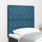 vidaXL - Hoofdbord - met - Kristalknoppen - Donkerblauw - 80 - cm - Fluweel