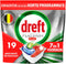Dreft Platinum Plus - Vaatwastabletten All In One - Anti-dofheidstechnologie - (19 stuks)
