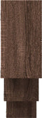 vidaXL - Wandschap - 159x18x66 - cm - bewerkt - hout - bruin - eikenkleurig