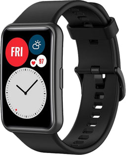 imoshion Siliconen bandje - Geschikt voor Huawei Watch Fit - Zwart