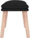 vidaXL - Voetenbank - 45x29,5x35 - cm - stof - zwart