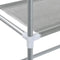 vidaXL - Toiletrek - 2-laags - 56x30x170 - cm - ijzer - grijs