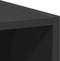vidaXL - Hangkast - Riga - 20x29,5x60 - cm - bewerkt - hout - zwart