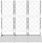 vidaXL - Tuinbak - met - Klimrek - - - 3 - stuks - - - Wit - - - 120x40x125,5 - cm
