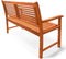 Casaria Tuinbank - Eucalyptushout 120x60x90cm - FSC®-gecertificeerd