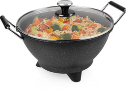 Princess 162389 - Elektrische Wok - 1400W - 7 liter - Regelbare thermostaat tot 250°C - Zwart