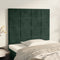vidaXL - Hoofdborden - 2 - st - 90x5x78/88 - cm - fluweel - donkergroen