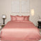 Coco & Cici - Tencel Sateen Dekbedovertrek 140 x 200 cm - 1 Persoons Beddengoed - Terra Roze - Lyocell - Hypoallergeen & Extra Zacht - 1 Kussensloop (60x70)