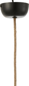 J-Line hanglamp Bol Bananenbladeren - jute - naturel - small