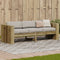 vidaXL - Tuinbank - 3-zits - 189x60x62 - cm - geïmpregneerd - grenenhout