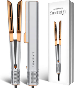 Sansbeauté® Sanstraight - Stijltang Wet-to-Dry - 2-in-1 Föhn & Stijltang - 80℃ t/m 140℃ - Classic Grey