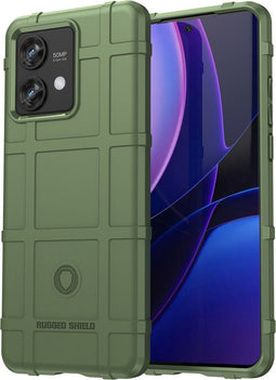 imoshion Hoesje Geschikt voor Motorola Edge 40 Neo Hoesje Siliconen - imoshion Rugged Shield Backcover - Donkergroen