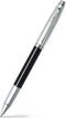 Sheaffer rollerball - 100 E9313 - Glossy black barrel brushed chrome cap nickel plated - SF-E1931351