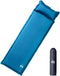 vidaXL - Kampeermatras - met - kussen - zelfopblazend - 1-persoons - turquoise