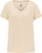 LEE V Neck Oxford Tan - Dames T-shirt - Maat XL - Katoen