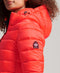 Superdry Hooded Classic Fuji Puffer Dames Jas - Slimfit - Afneembare capuchon - Maat XS