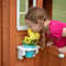 Backyard Discovery Timberlake Speelhuis in Bruin - Houten Speelhuisje met Speelkeuken, Telefoon en meer accessoires - Speelhuis voor de tuin / buiten