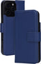 Mobiparts iPhone 16 Pro - Book Case - Echt leer - Magnetische sluiting - Blauw