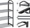 Rootz Schoenenrek - Schoenenorganizer - 4-laags - Grijze metalen buizen