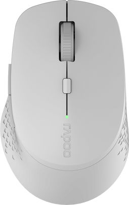 Rapoo M300 - Draadloze Muis - Multimodus Bluetooth 3.0/4.0/2.4 GHz - Lichtgrijs