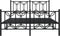 vidaXL - Bedframe - met - hoofd- - en - voeteneinde - metaal - zwart - 140x190 - cm