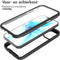 iMoshion Hoesje Geschikt voor iPhone 12 Pro / 12 Hoesje - iMoshion 360° Full Protective Case - Zwart / Transparant