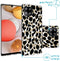 iMoshion Hoesje Geschikt voor Samsung Galaxy A42 Hoesje Siliconen - iMoshion Design hoesje - Goud / Zwart / Golden Leopard