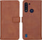 iMoshion Hoesje Geschikt voor Motorola Moto G8 Power Lite Hoesje Met Pasjeshouder - iMoshion Luxe Bookcase - Bruin