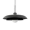 AVA - Hanglamp - Zwart met glazen koepel