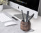 Oakywood Geometric Pen Pot - Walnoot - Luxe Massief Houten Pennenpot Pennenbak