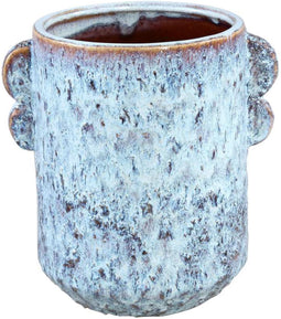 PTMD Shay Bloempot - 18 x 14 x 19 cm - Keramiek - Blauw