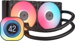 Corsair iCUE Link Titan 240 RX - CPU-koeler - 2.1" LCD - Zwart