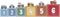 Little Dutch - Stapeltoren - Inclusief 6 houten auto’s - Multicolor (6 stuks)