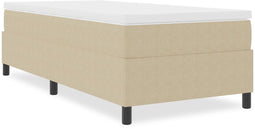 vidaXL - Boxspring - Lichtgroen - Grijs - Eenpersoons - Corduroy