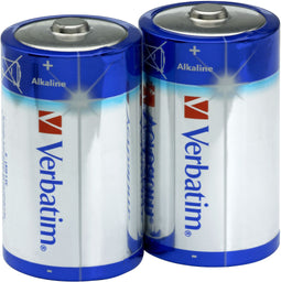 Verbatim D-alkalinebatterijen - Alkaline - 61,5mm x 34,2mm x 34,2mm - 134g