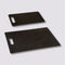 Secret de Gourmet keuken snijplanken set - 2x stuks - zwart - 15 x 25 en 27 x 36 cm - kunststof - Broodplanken - Snijplankjes