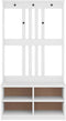 vidaXL - Halboom - SANDENS - wit - 87x40x159,5 - cm - massief - grenenhout