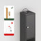 SoBuy Hoge Smalle Badkamerkast - Verstelbare Planken - Zwart - 20 x 20 x 180 cm