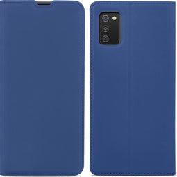 iMoshion Hoesje Geschikt voor Samsung Galaxy A02s Hoesje Met Pasjeshouder - iMoshion Slim Folio Bookcase - Donkerblauw