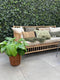 Exotan Bamboo Tuinbank Incl Kussens - Bamboe - Naturel - 86x185x80