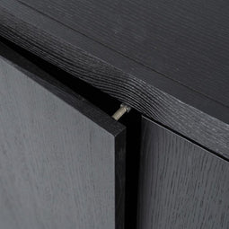 Dressoir Helsinki - zwart - 200cm