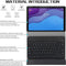 Lunso - Afneembare Keyboard Hoes - Geschikt voor Lenovo Tab M10 HD Gen 2 (2e Generatie) - Zwart