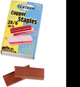 10X 1000 Nietjes Koper #24/6 Centrum