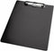 10x Klembord LPC A4 staand met kopklem zwart - set 10 stuks