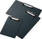 10x Klembord LPC A4 staand met kopklem zwart - set 10 stuks