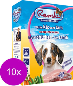 10x Renske Vers Gestoomd Complete Menu Kip - Lam 395 gr